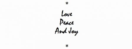 Love Peace And Joy Facebook Covers