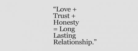 Love Trust Honesty Facebook Covers