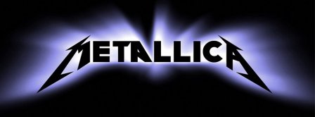 Metallica Blue Light Logo Facebook Covers