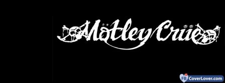 Motley Crue Black And White Logo Facebook Covers