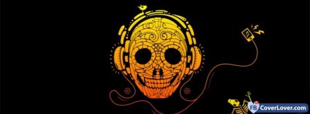 Music Happy Skull Facebook Covers