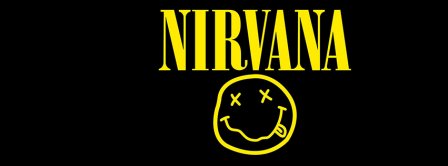 Nirvana Yellow Funny Logo 2 Facebook Covers