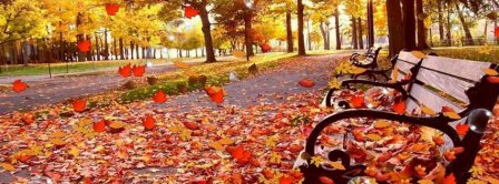 Park Bench Autumn Facebook Covers