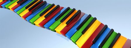 Colorful Piano  Facebook Covers