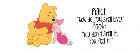 Pooh Bear Love Quote  Facebook Covers