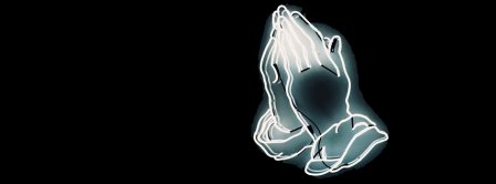 Pray Neon Sign Facebook Covers