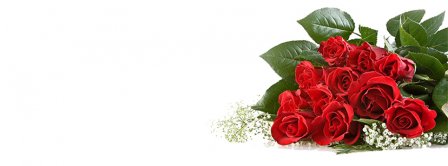 Red Roses Bouquet Facebook Covers