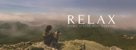 Relax Dont Stress Out Breathe Facebook Covers