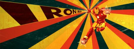 Retro Iron Man Facebook Covers