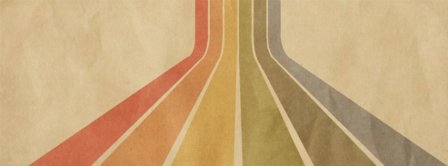 Retro Striped Texture Pattern Facebook Covers