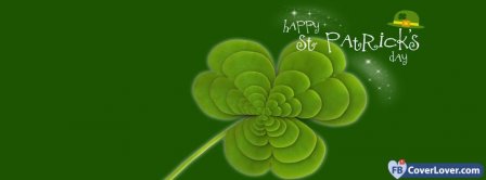 Saint Patrick Four Leaf Clover 3 Facebook Covers