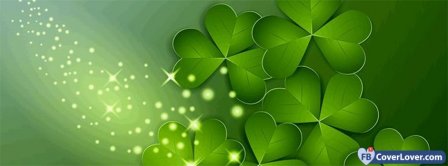 Saint Patrick Four Leaf Clovers 1 Facebook Covers