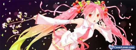Sakura Hatsune Cute   Facebook Covers