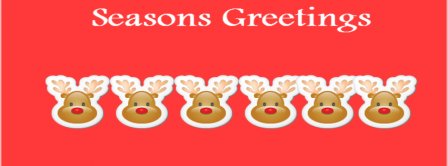 Seasons Greetings Deers Facebook Covers