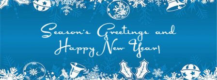 Seasons Greetings And Happy New Year  Facebook Covers