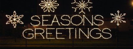 Seasons Greetings Lights Facebook Covers