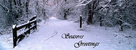 Seasons Greetings Snow Facebook Covers