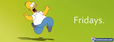 Homer Simpson Fridays Facebook Covers