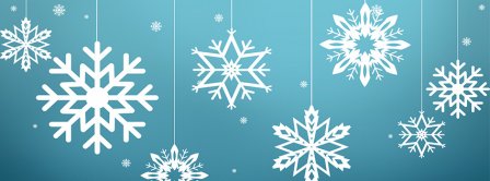 Snowflakes Christmas Ornaments Facebook Covers