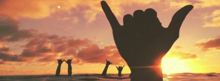 Surfing Shaka Facebook Covers