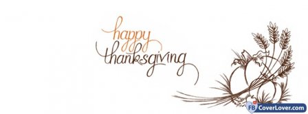 Happy Thanks Giving 2 Facebook Covers