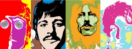 The Beatles Artistic View Facebook Covers