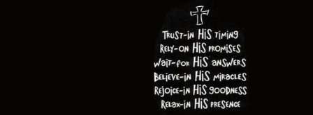 Trust Jesus Facebook Covers