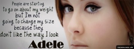 Adele Quote Facebook Covers