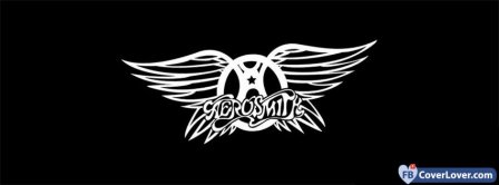 Aerosmith Logo Black Background Facebook Covers