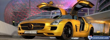 AMG Mercedes Yellow  Facebook Covers
