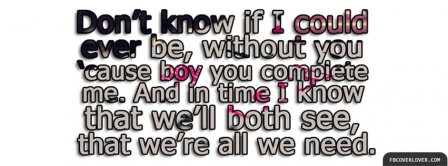 Perfect Two Lyrics 2 Facebook Covers