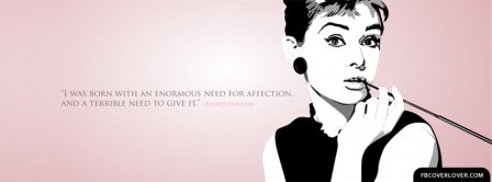 Audrey Hepburn Quote 3 Facebook Covers