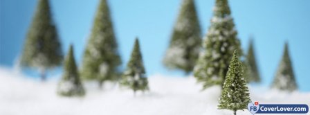 Beautiful Winter Snowy Forest  Facebook Covers