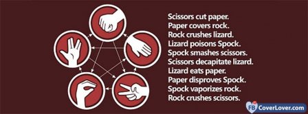 Big Bang Theory Scissors Cut Paper Facebook Covers