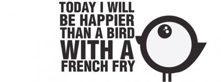 Bird With A French Fry Facebook Covers