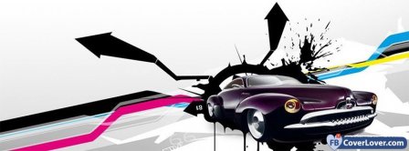 Purple Hot Rod Facebook Covers