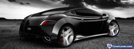 Black Audi Concept Car Facebook Covers