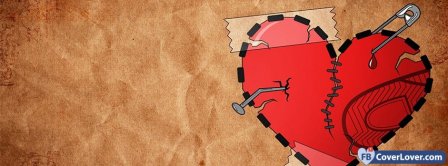 Broken Heart Cartoon 3  Facebook Covers