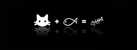 Cat Plus Fish Equals... Facebook Covers