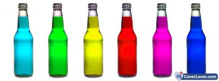 Colorful Bottles  Facebook Covers