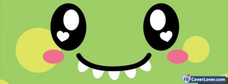 Cute Dinosaur Face Facebook Covers