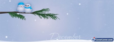 December Winter Snow men Facebook Covers