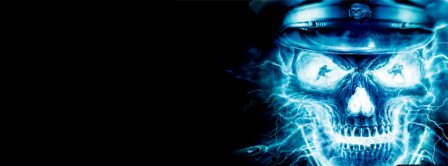 Electric Skull Facebook Covers