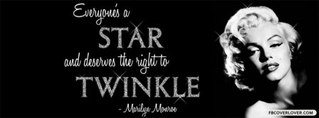 Everyones A Star Marilyn Monroe Facebook Covers