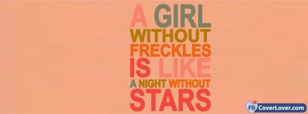 Freckles Girl Facebook Covers