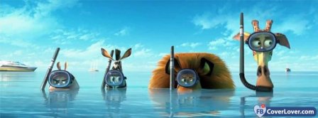 Funny Cartoon Madagascar Facebook Covers