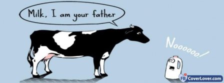 Funny Cow And Milk Facebook Covers