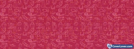 Girly Clothes Shopping Background Facebook Covers