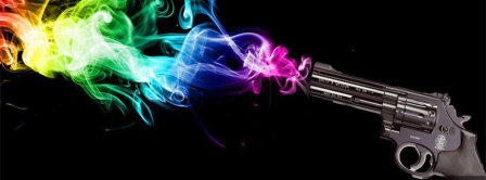 Gunshot Colorful Smoke Facebook Covers