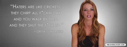 Haters Are Like Crickets Facebook Covers